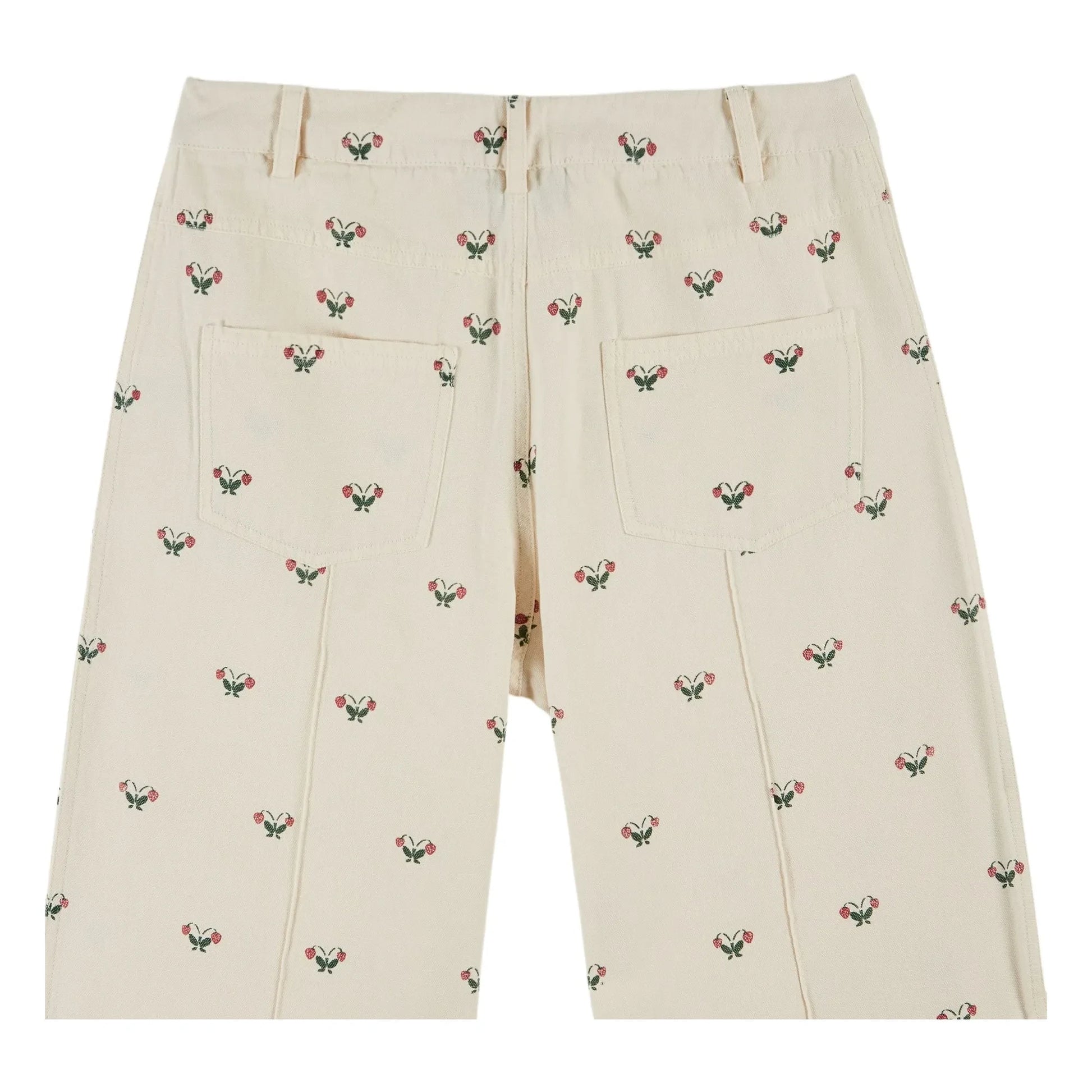 Emile et Ida - Strawberry Cotton Pants | Cream