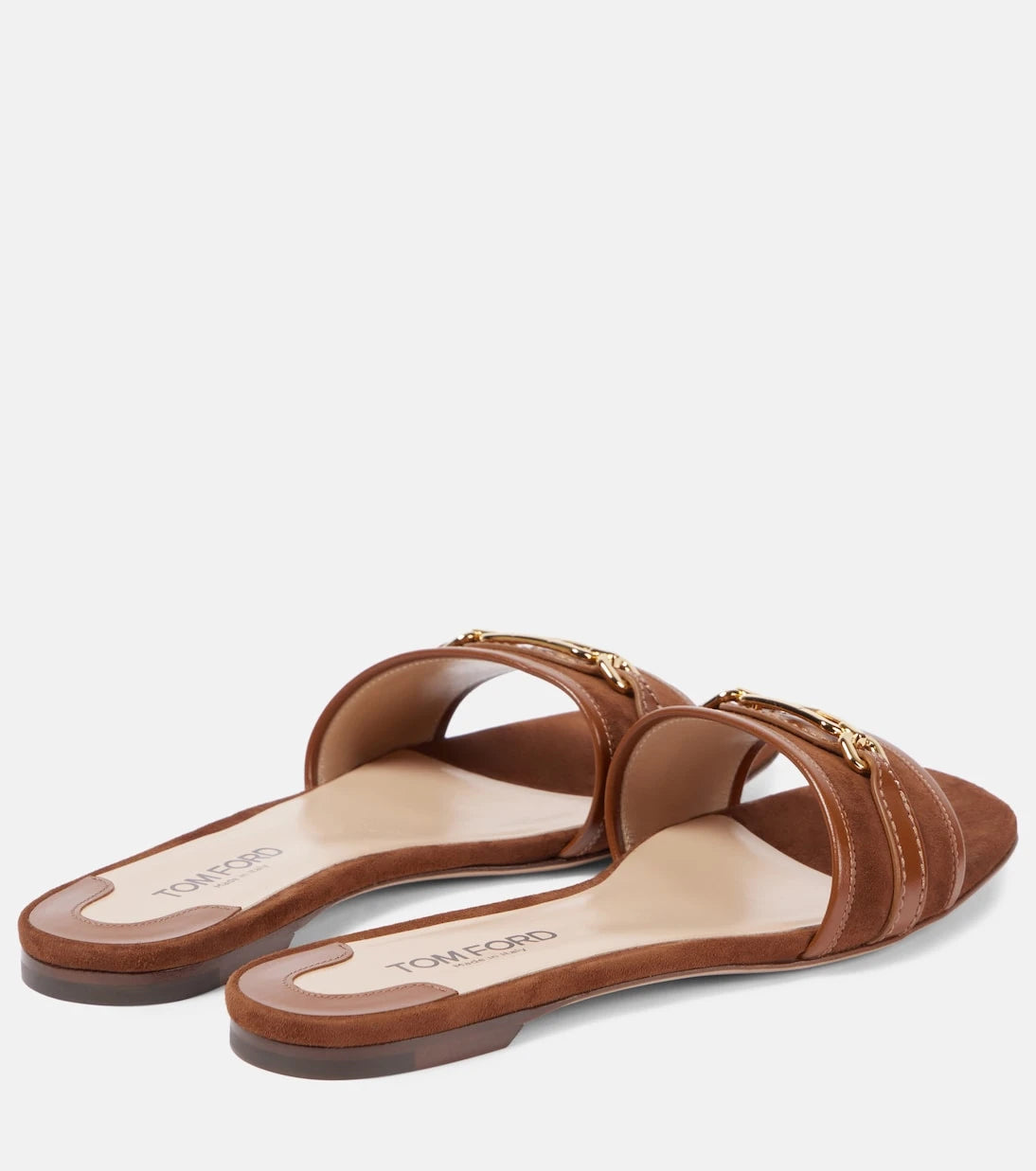 Tom Ford - Whitney Stadium T leather slides