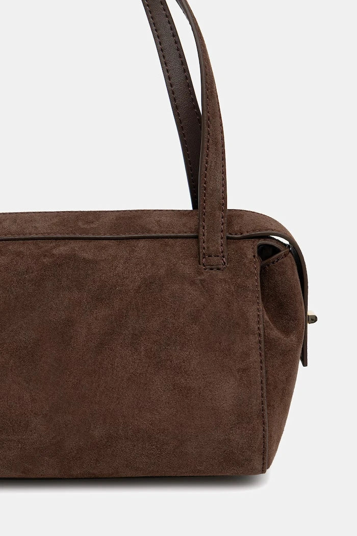 HUGO kadın suni süet baget çanta Meelo S_Duffle SM