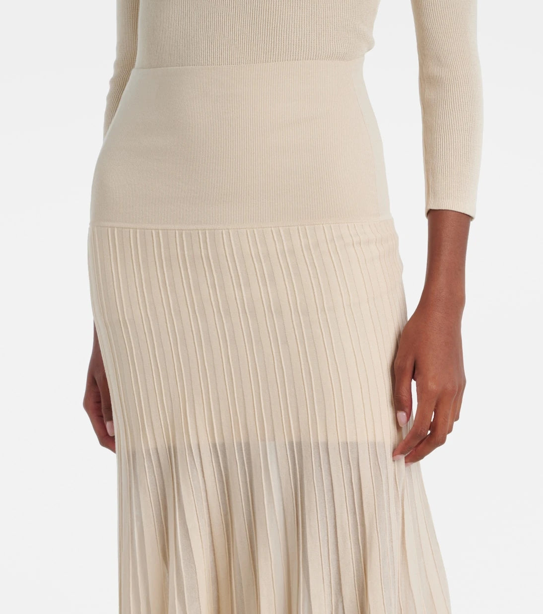 Isabel Marant - Ezra pleated semi-sheer crêpe skirt