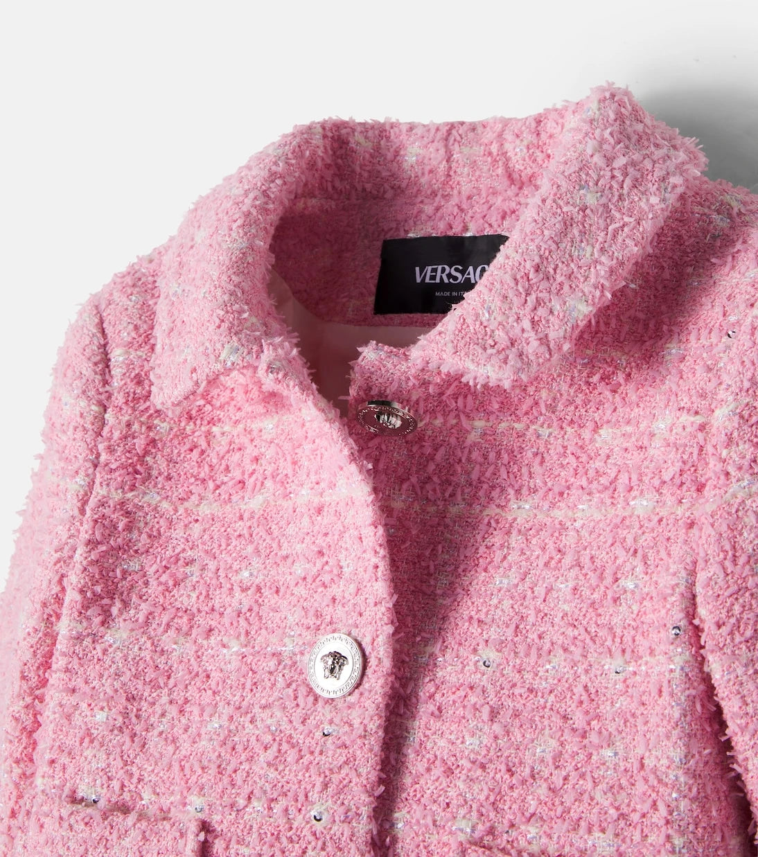 Versace Kids - Medusa tweed jacket