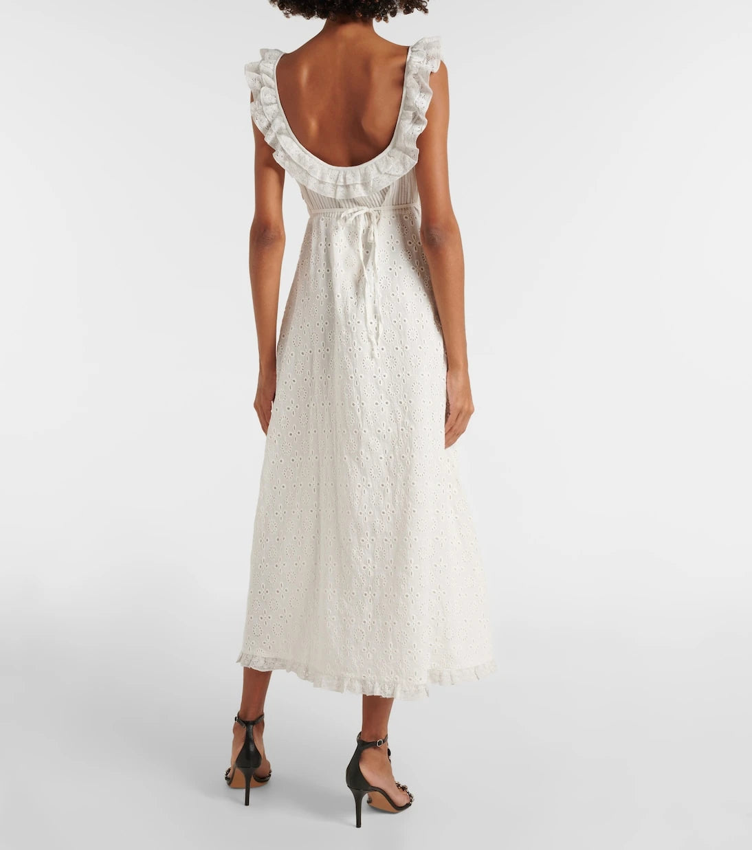 Rixo - Patsy broderie anglaise cotton midi dress