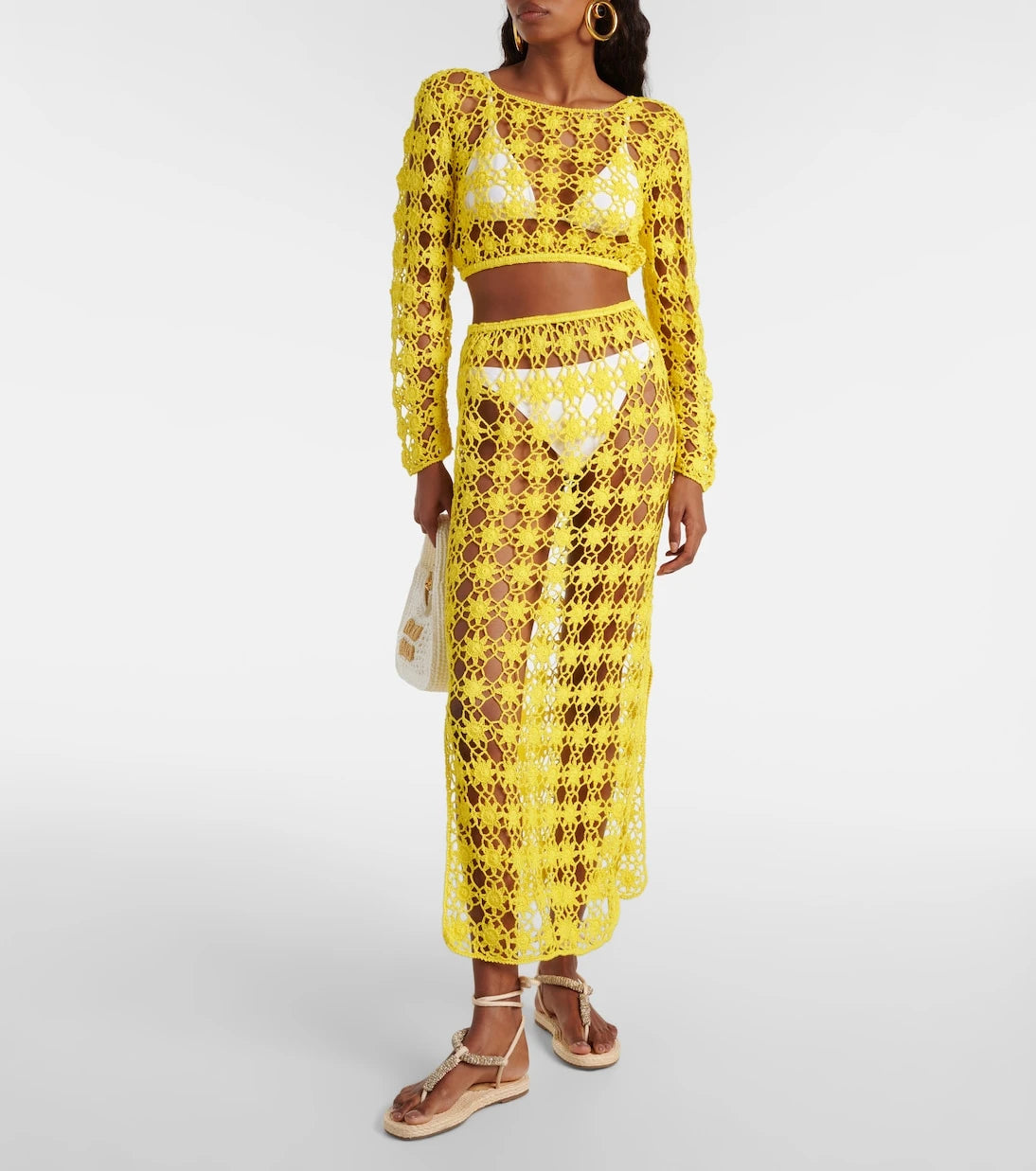 Anna Kosturova - Bella crochet cotton crop top