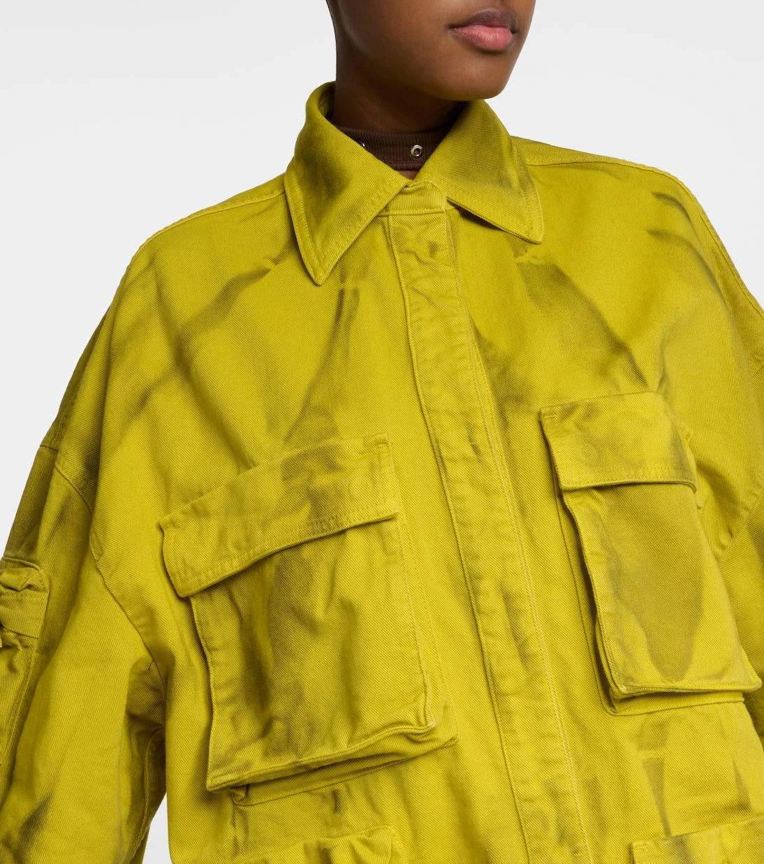 The Attico - Fern cotton biker jacket