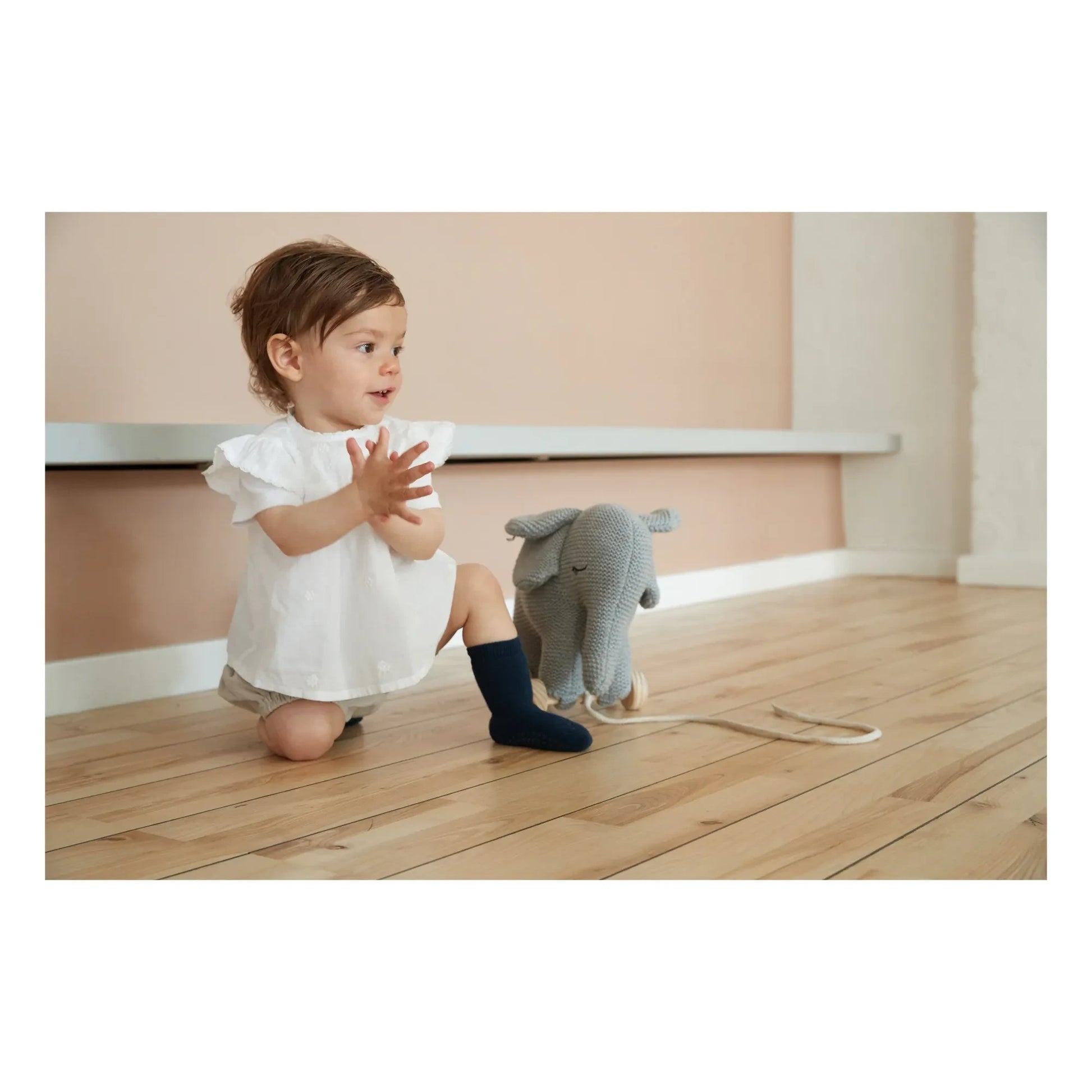 GOBABYGO - Non-Slip Cotton Socks | Navy blue