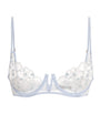 Kiki de Montparnasse Blue Lace Mathilde Demi Plunge Bra