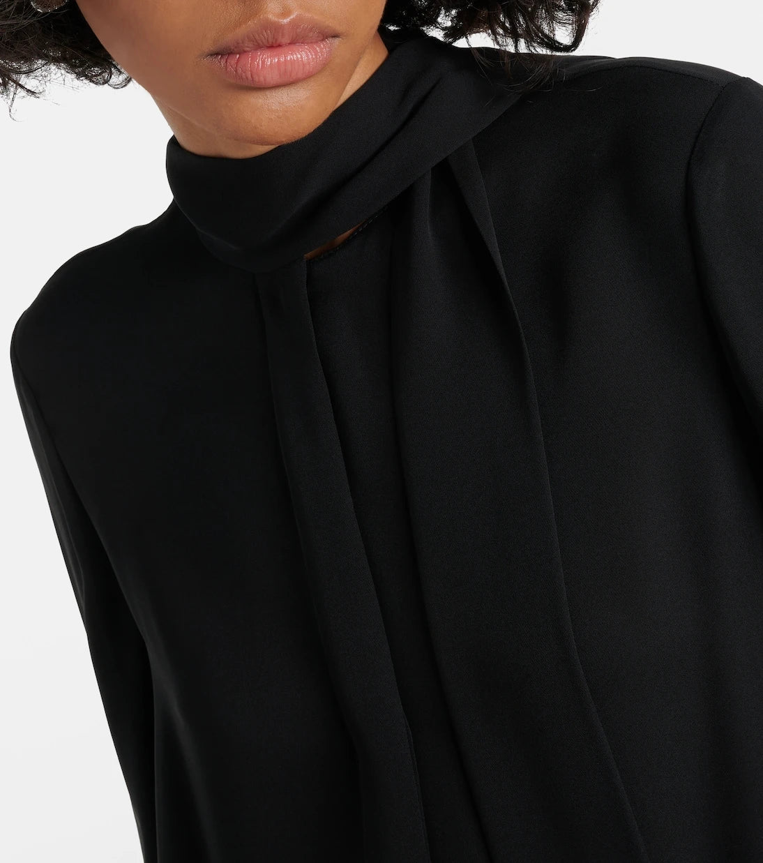 Valentino - Tie-neck silk georgette blouse