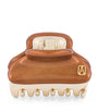 Gold-Plated Claw Hair Clip X4- PAIL BRUN/OR