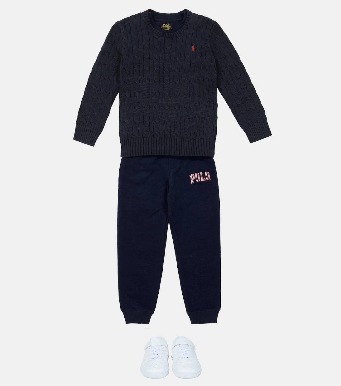 Polo Ralph Lauren Kids - سترة قطنية محاكة بأسلاك