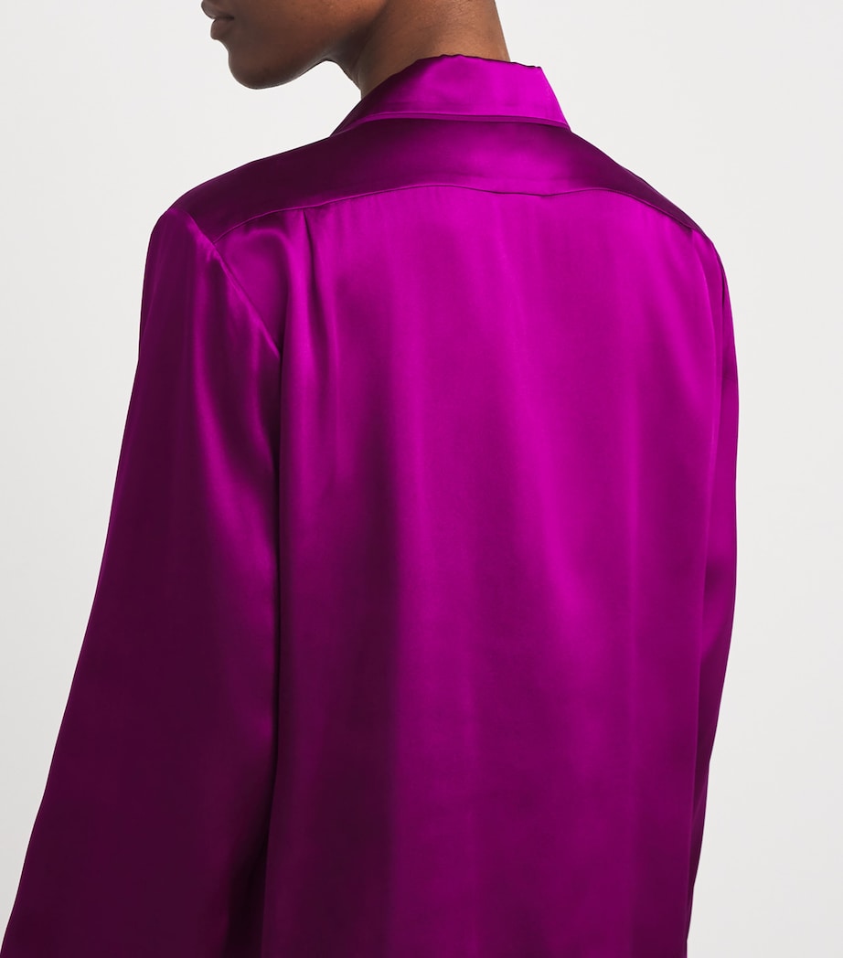 Silk Yves Pyjama Set PLUM