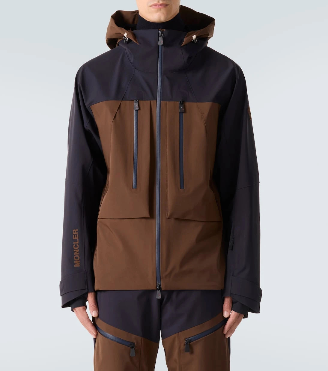 Moncler Grenoble - Gunung kapüşonlu kayak montu