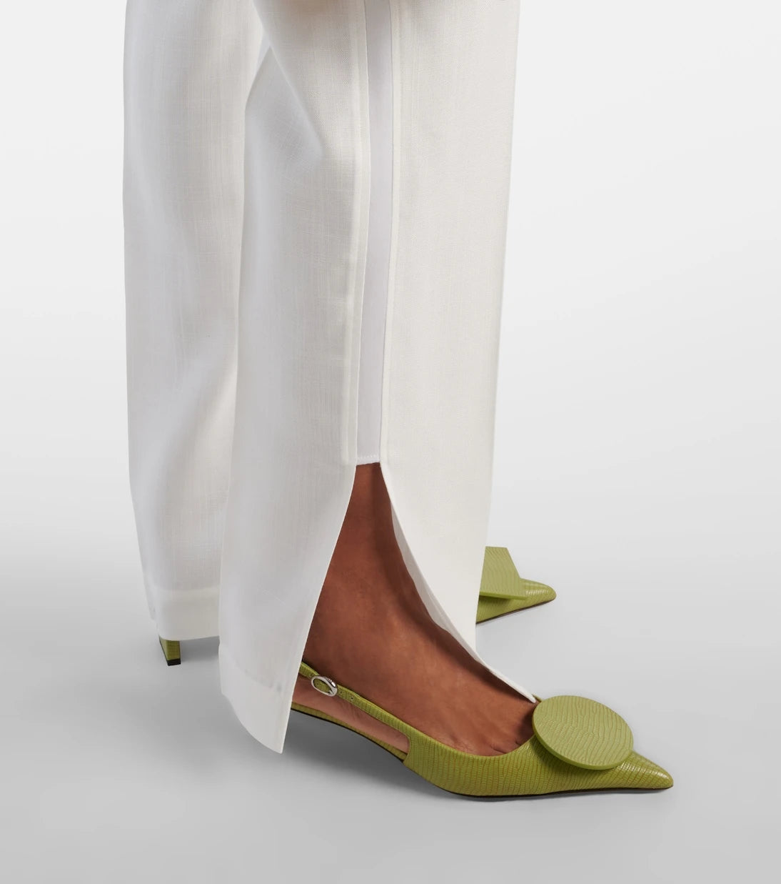 Jacquemus - Tibau high-rise canvas slim pants