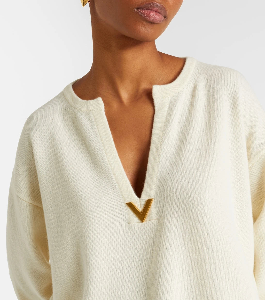 Valentino - VGold virgin wool sweater