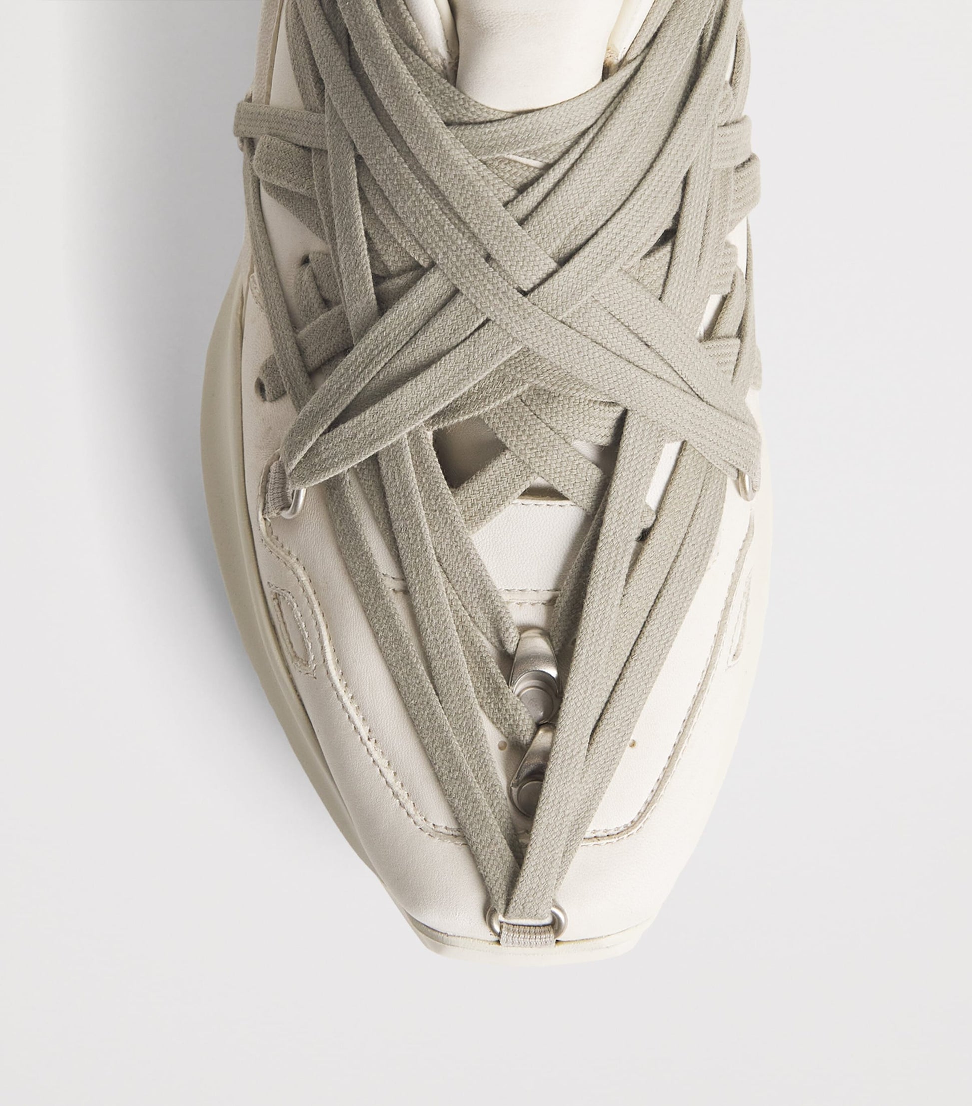 Rick Owens Leather Geth Low-Top Sneakers