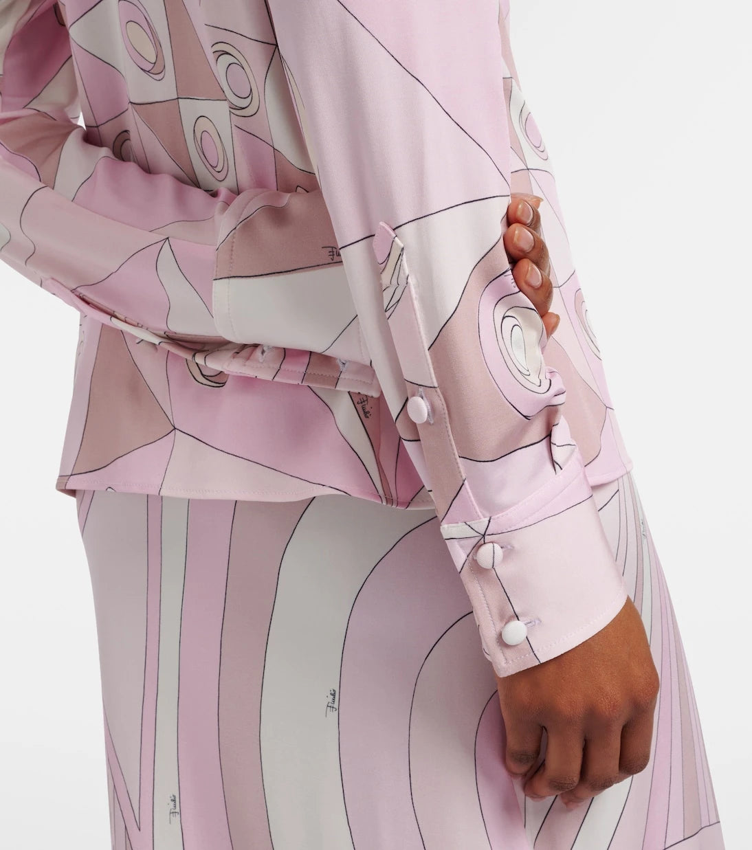 Pucci - Occhi satin jersey shirt