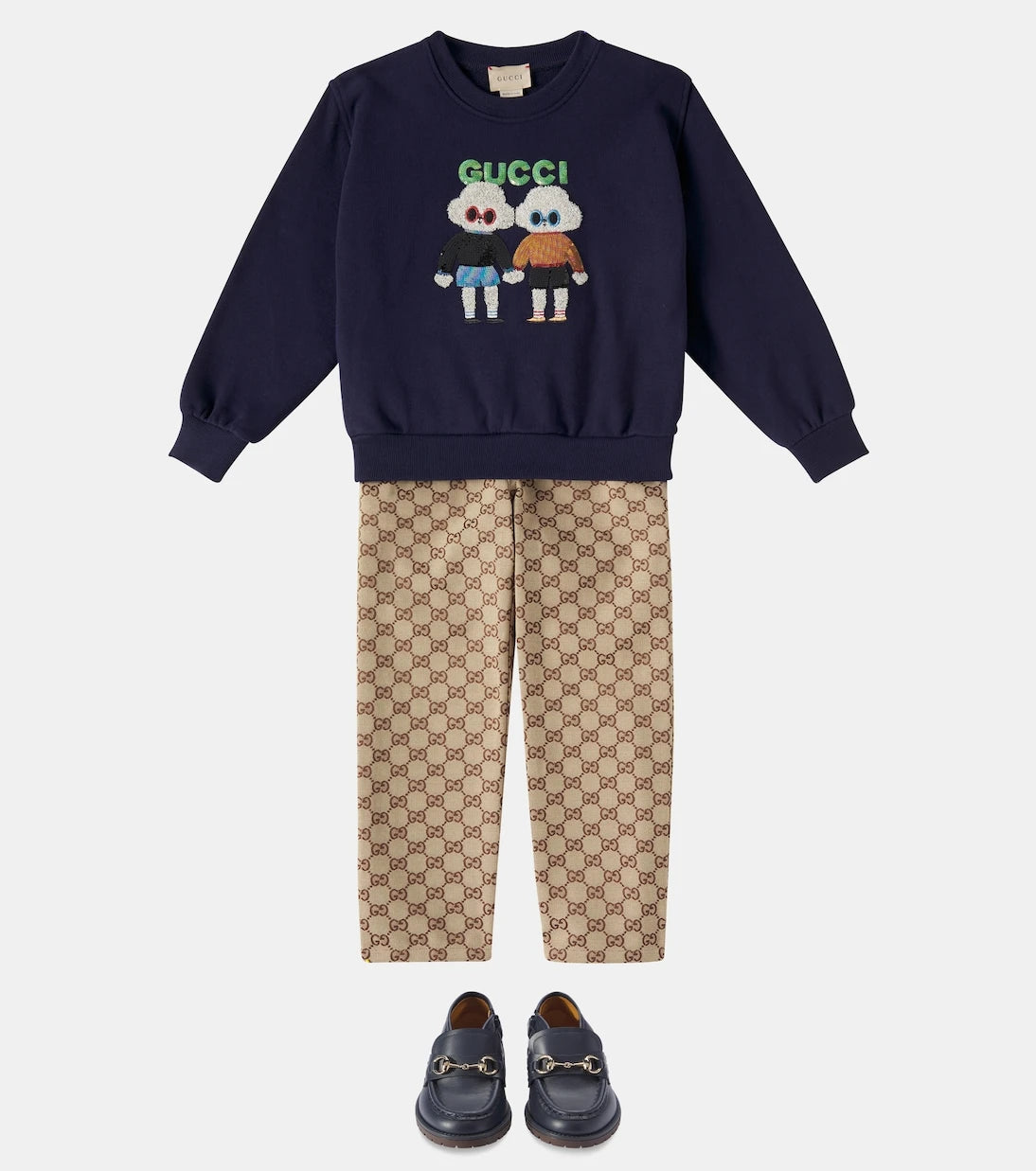 Gucci Kids - جزمة جلد هورسبت
