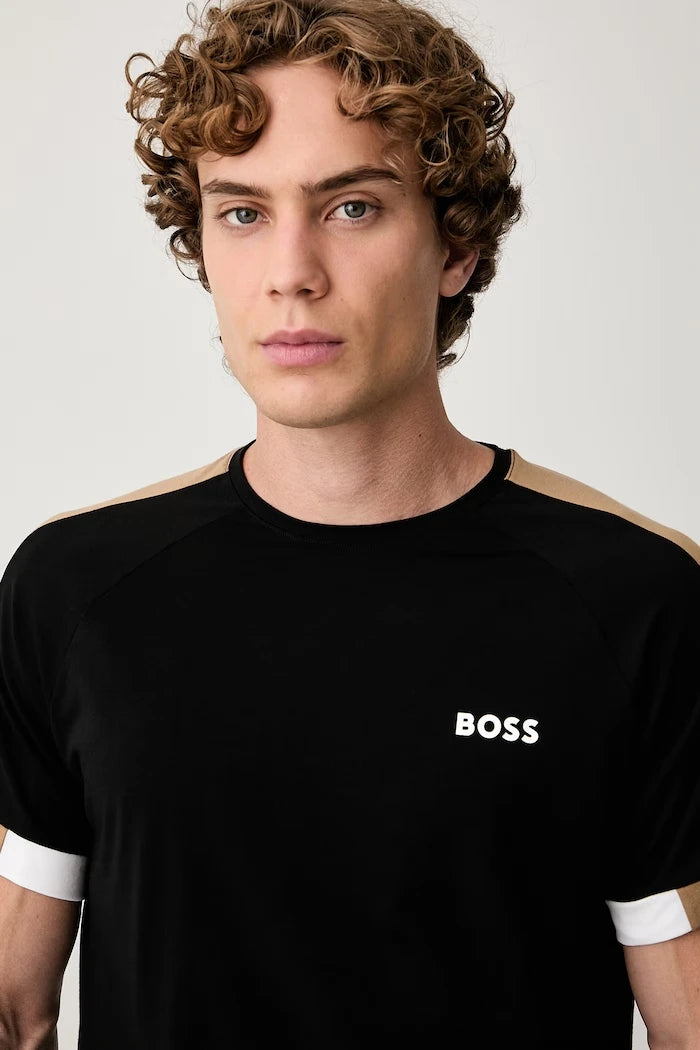 BOSS kısa kollu erkek pamuklu pijama Balance T-Shirt