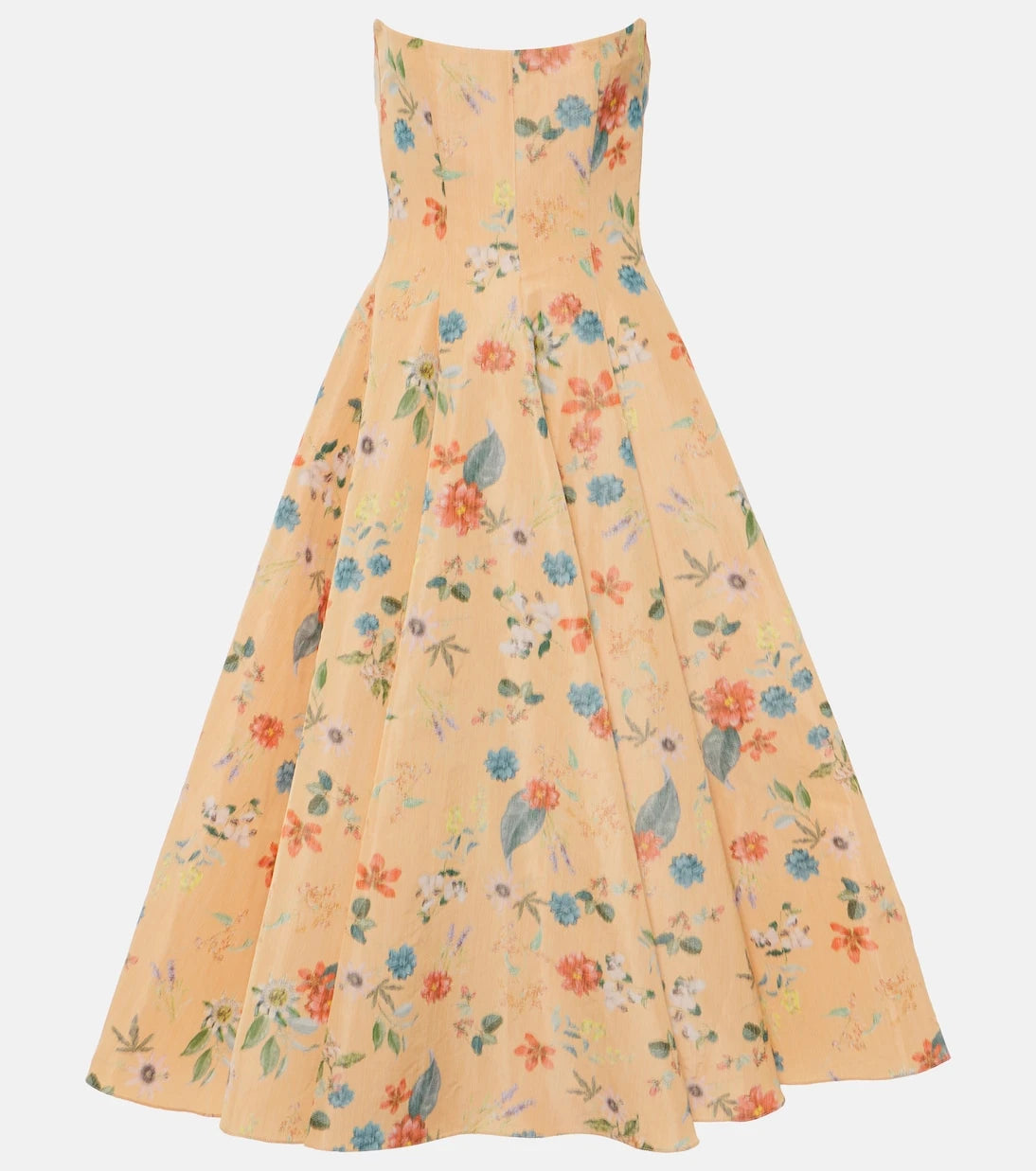 Markarian - Rousseau floral strapless midi dress