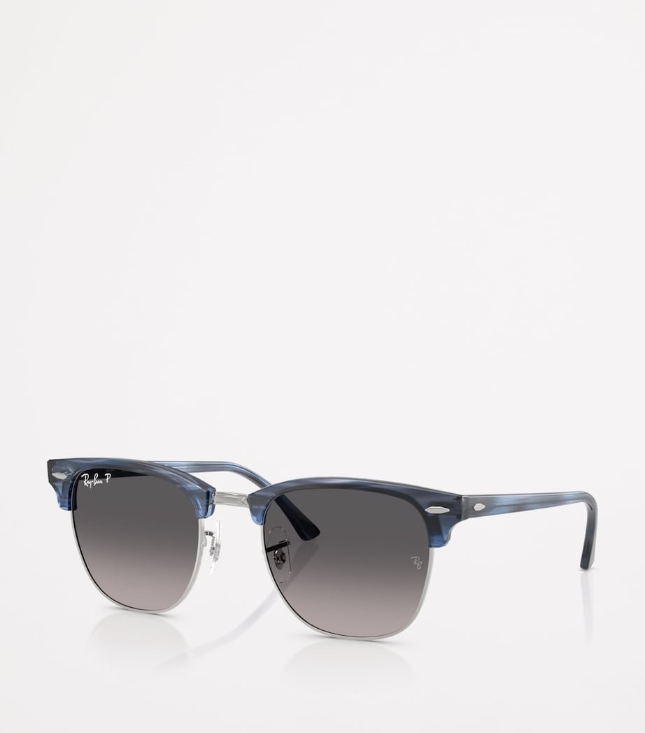 Ray-Ban Blue RB3016 Clubmaster Square Sunglasses