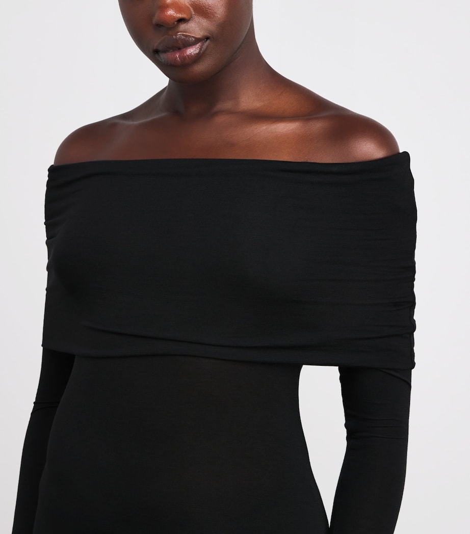 Sheer Modal Off-The-Shoulder Top