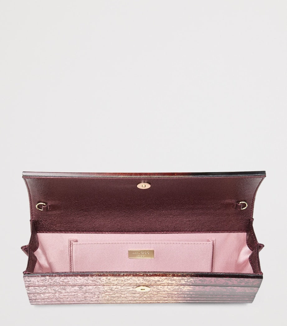 Jimmy Choo Pink Sweetie Glitter Clutch Bag