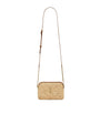 Brown Raffia Gaby Cross-Body Bag