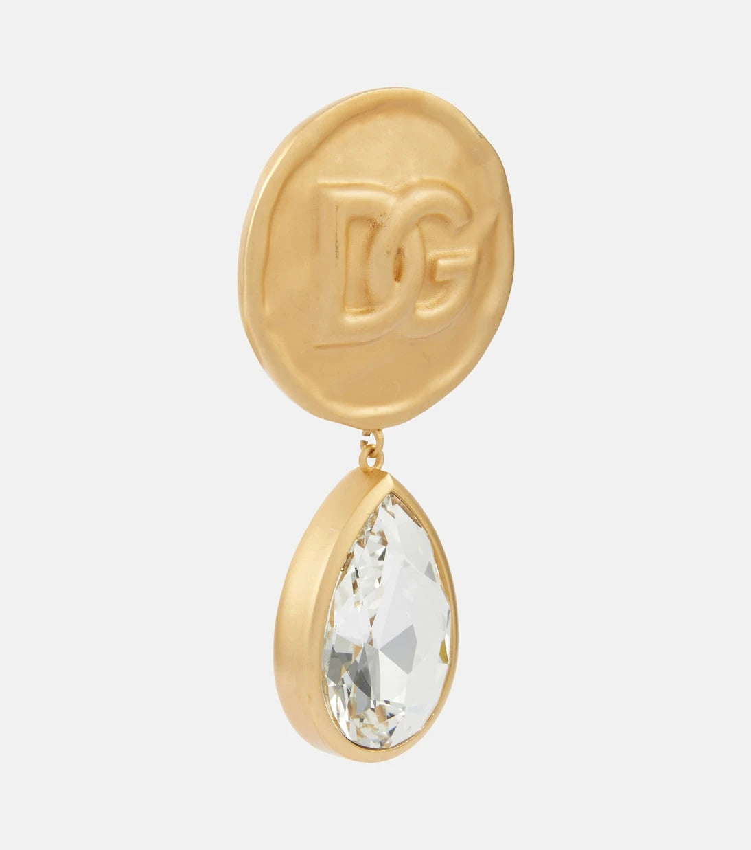 Dolce&Gabbana - DG crystal-embellished drop earrings