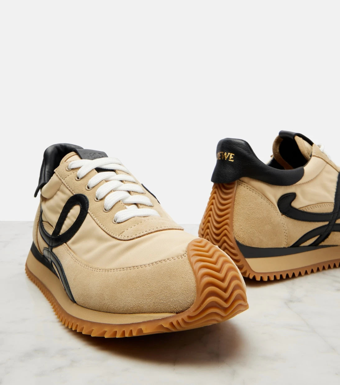 Loewe - Flow Runner 2.0 suede-trimmed sneakers