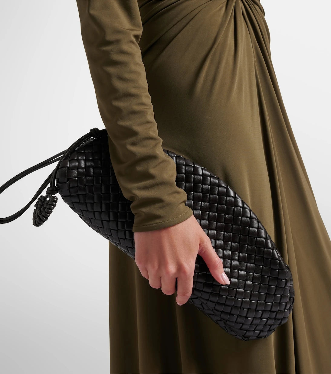 Bottega Veneta - Onda Small Intreccio leather clutch