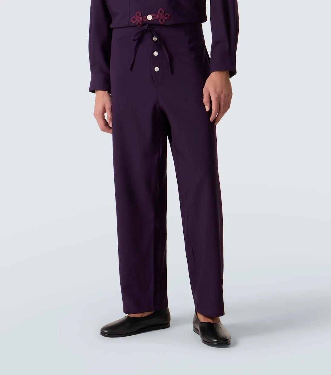 Bode - Astor wool wide-leg pants