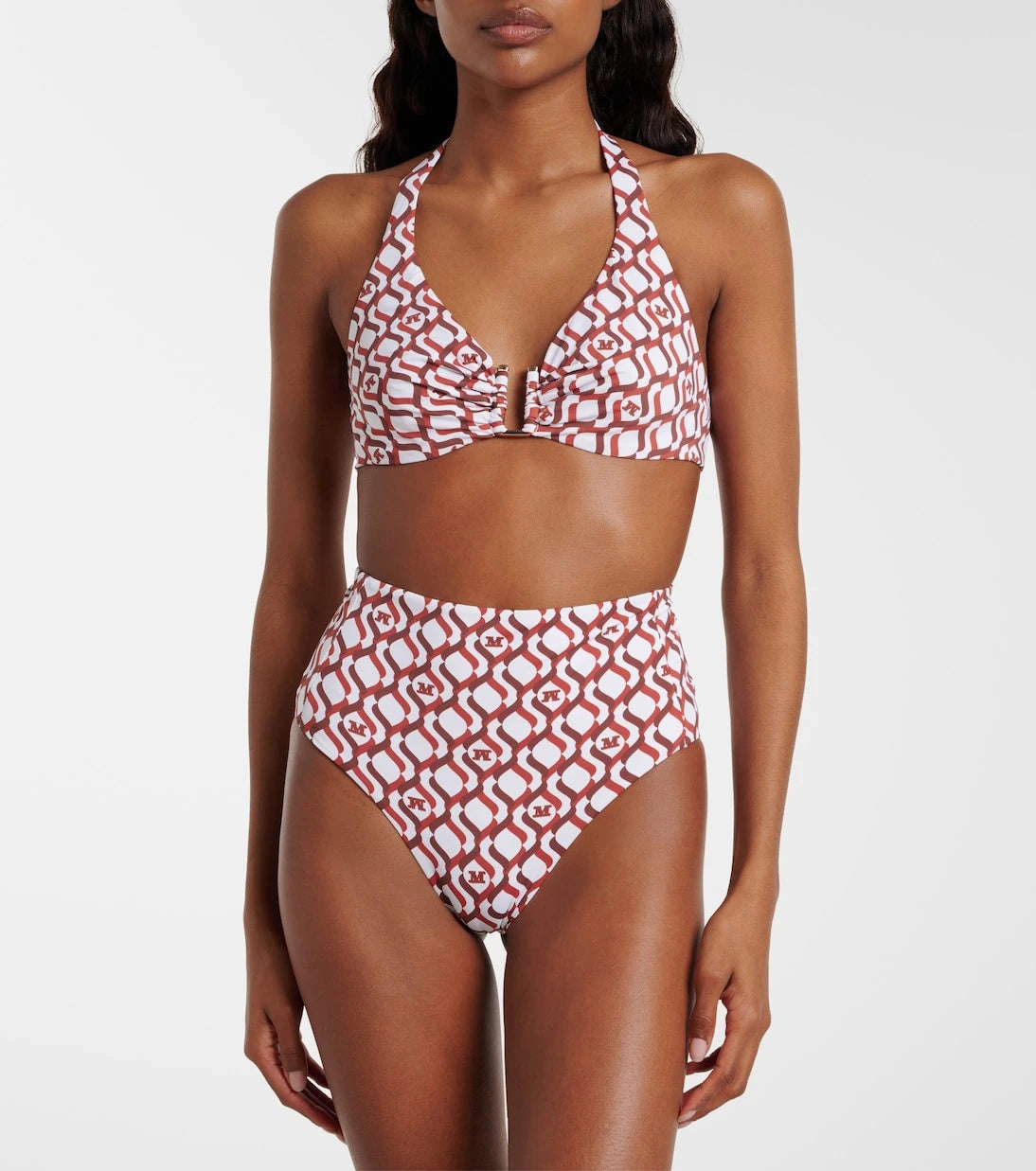 Max Mara - Avena printed halterneck bikini top