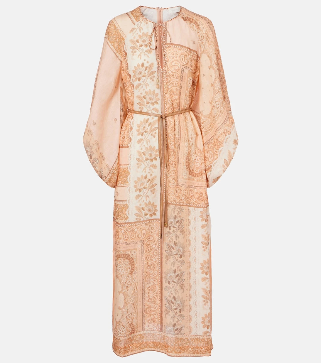 Zimmermann - Lucky printed linen midi dress