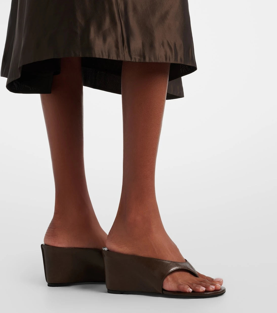 JUDE - Yaga leather wedge thong sandals