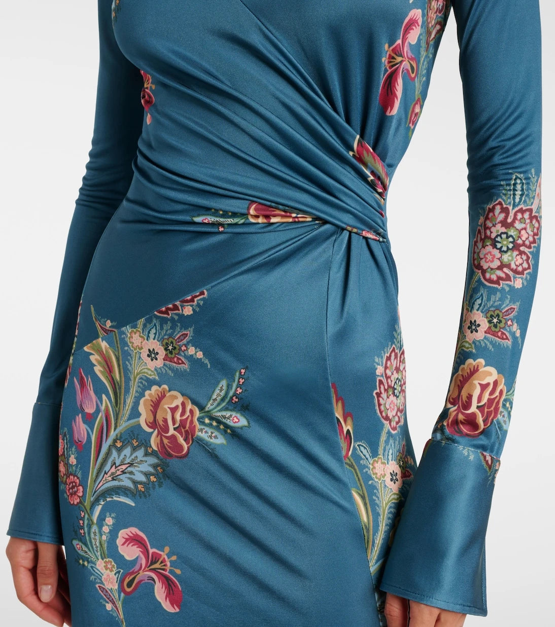 Etro - فستان ميدي مطبوع