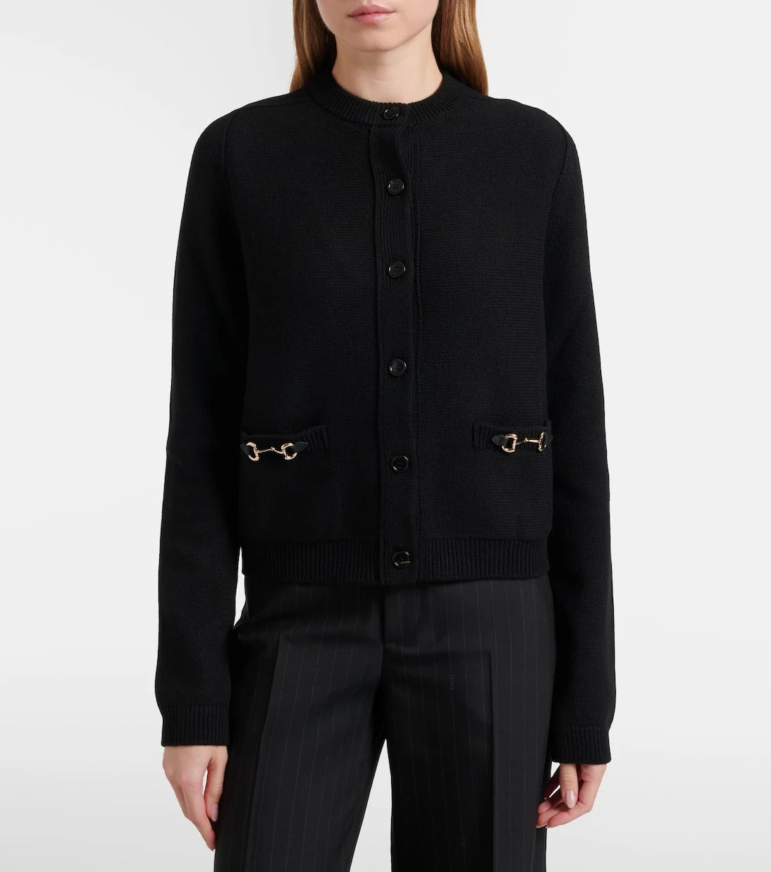Gucci - Horsebit wool and cashmere cardigan