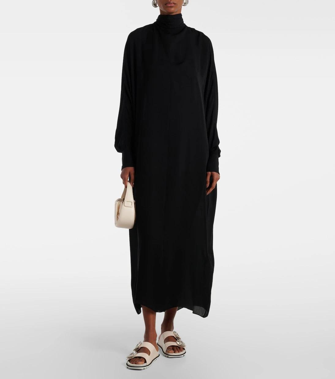 Roger Vivier - صنادل Slidy Viv الجلدية سهلة الارتداء