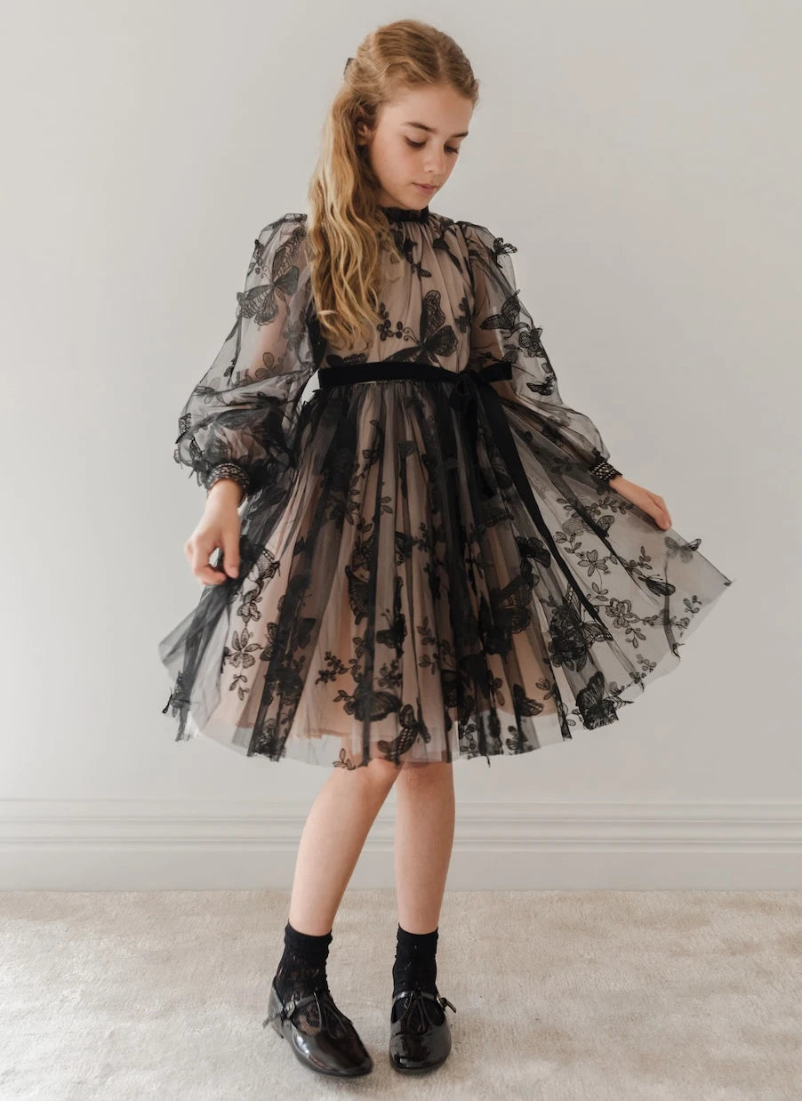 Petite Amalie - Embellished tulle dress
