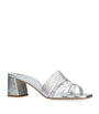 Gina Silver Lugano Heeled Mules 50