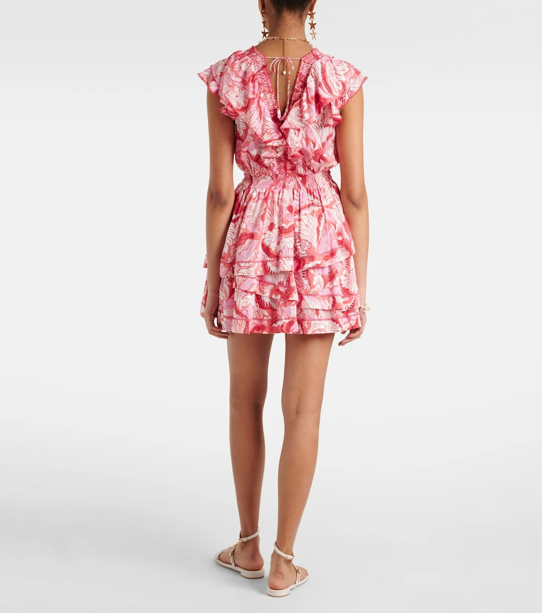 Poupette St Barth - Carol floral satin minidress