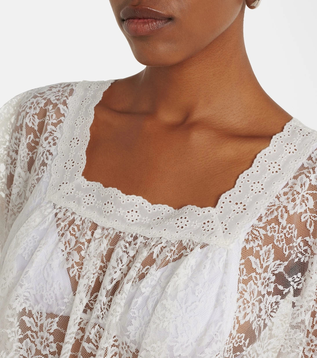 Dôen - Vennette cropped lace top