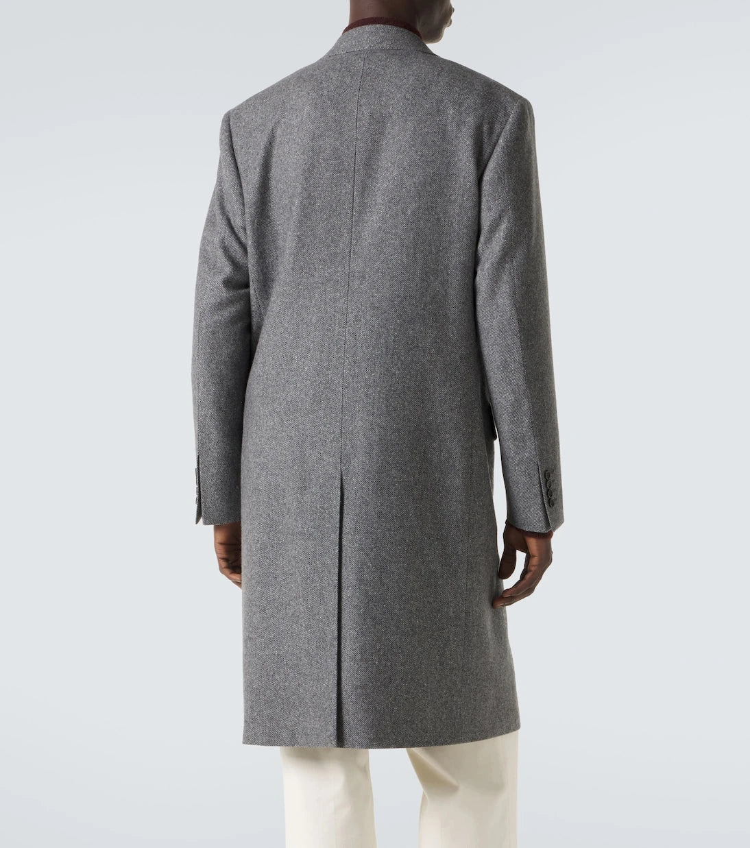 Canali - Double-breasted wool and silk coat