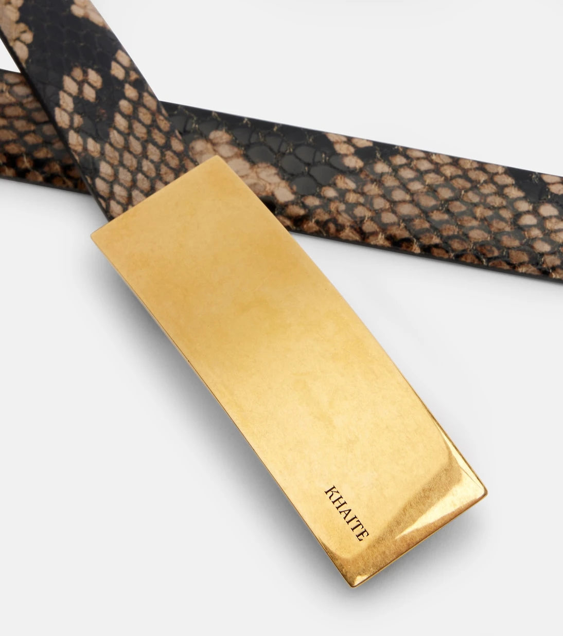 Khaite - Berlin snake-effect leather belt