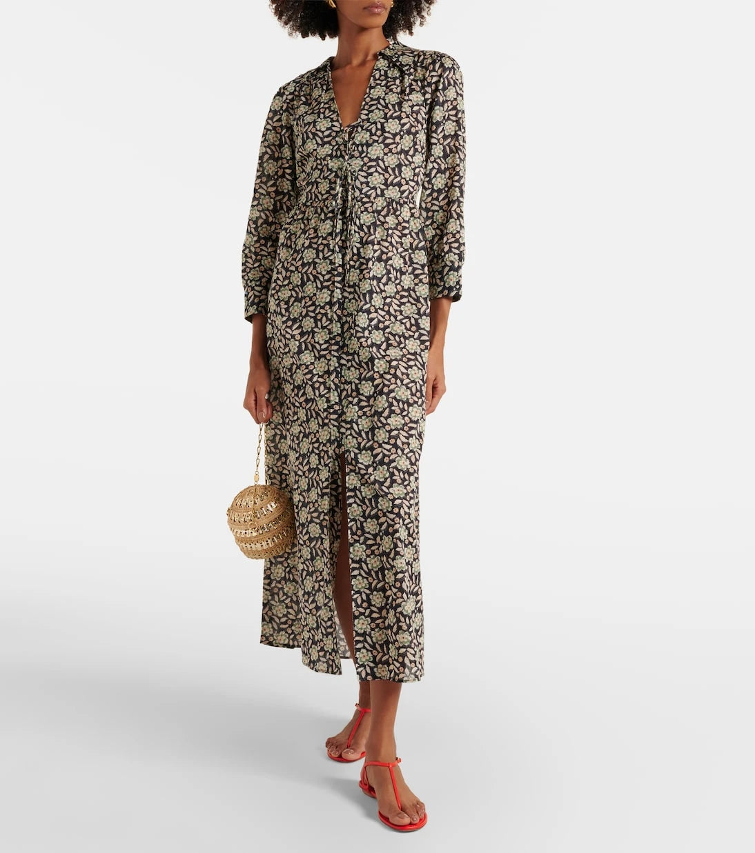 Rixo - Franchi floral cotton midi dress