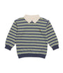 Organic Cotton Stripe Polo Sweater (12 Months-4 Years)