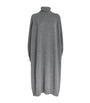 Eskandar Grey Cashmere Wide Rollneck Sweater Dress