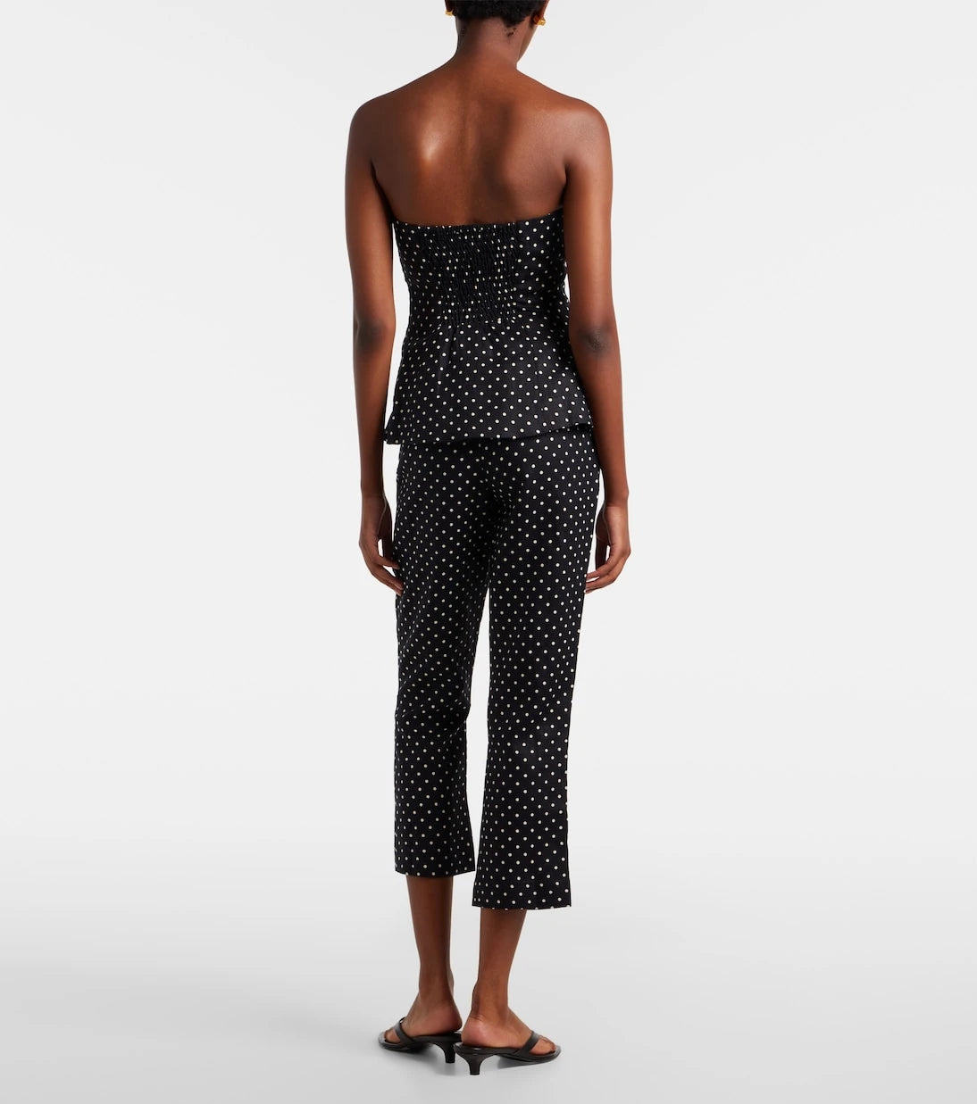 Faithfull - Iria polka-dot linen capri pants