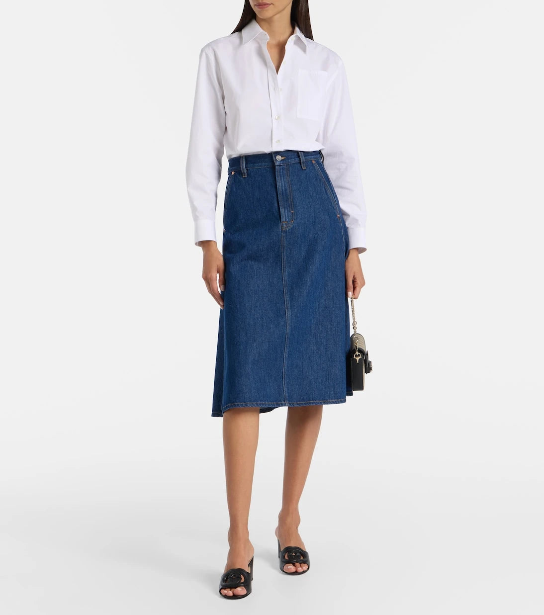 Gucci - Interlocking G leather mules