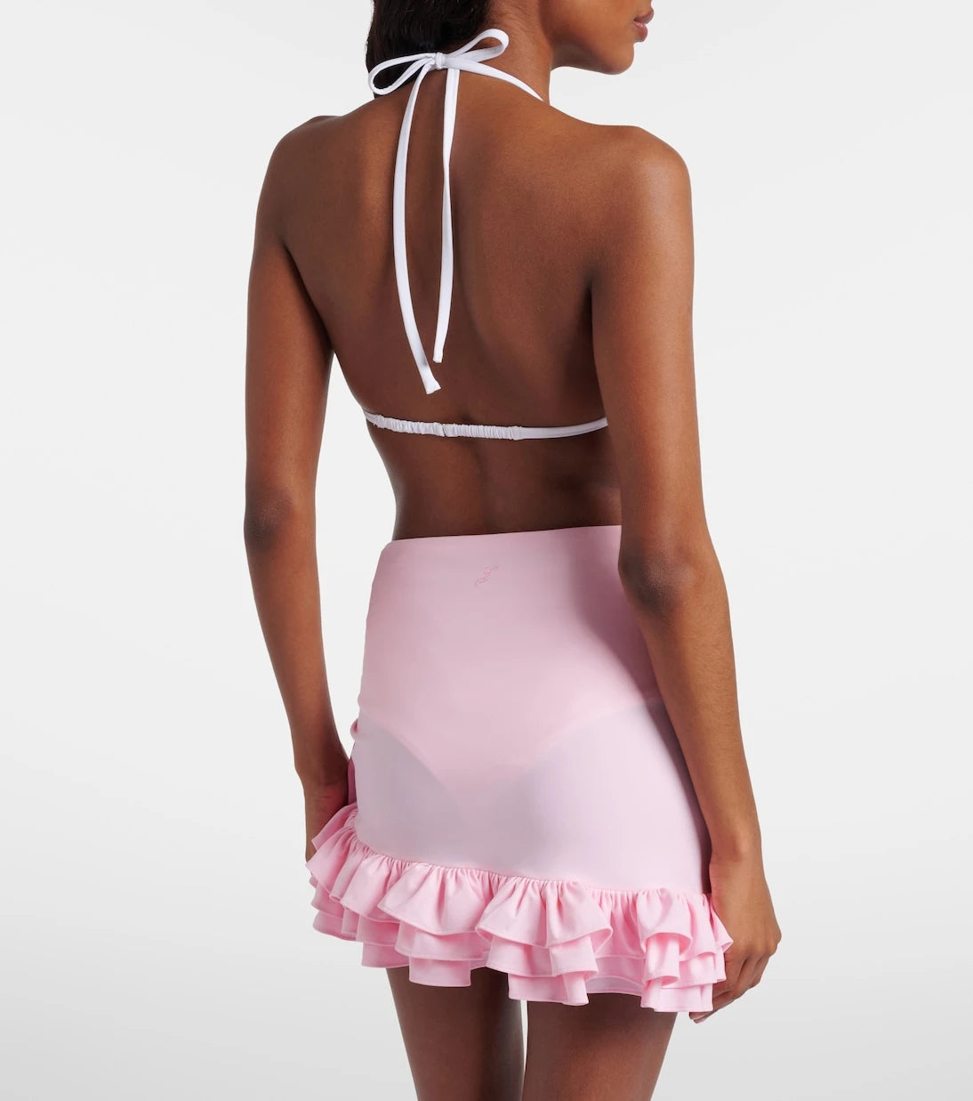 Jacquemus - Playa ruffled jersey miniskirt