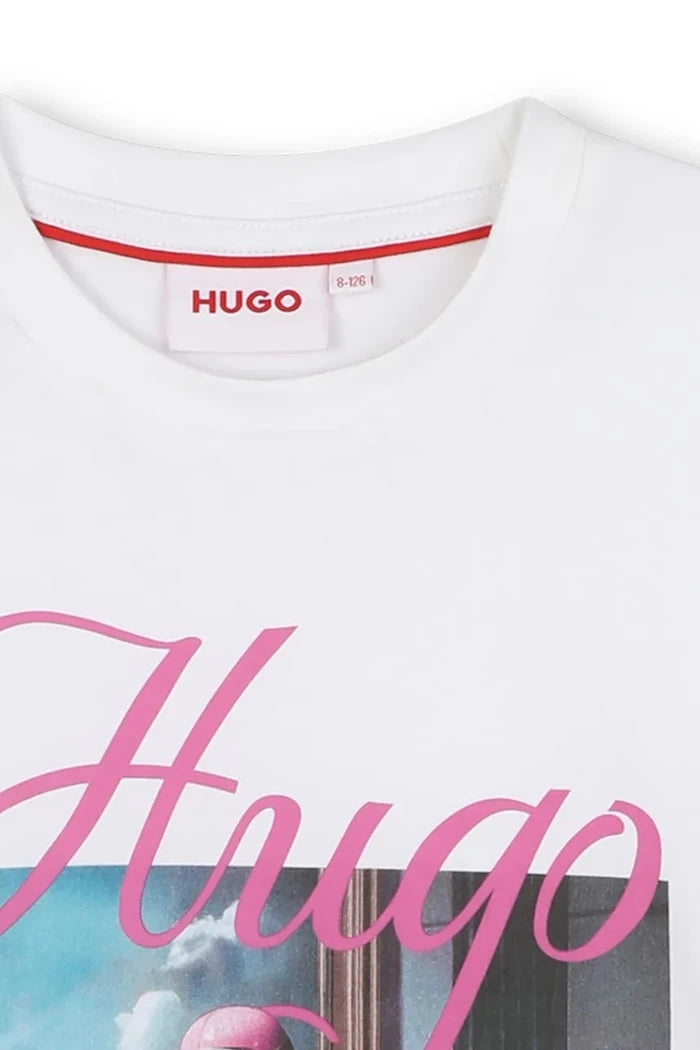 Детска памучна тениска HUGO
