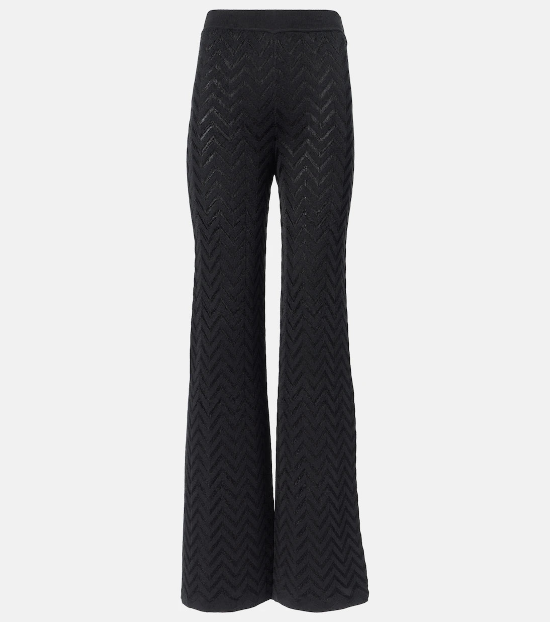 Missoni - High-rise cotton-blend wide-leg pants